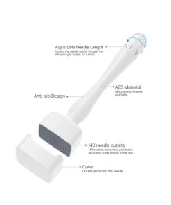 Adjustable Microneedling Derma roller needle outlets