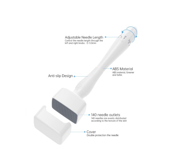 Adjustable Microneedling Derma roller needle outlets Adjustable Microneedling Derma roller needle outlets