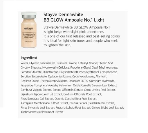 Stayve Dermawhite BB Glow Ampoule No.1 Light